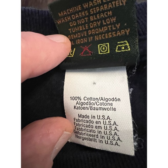 Timberland Dark Blue Crew Neck Long Sleeve T-Shirt, Size M - Picture 4 of 7